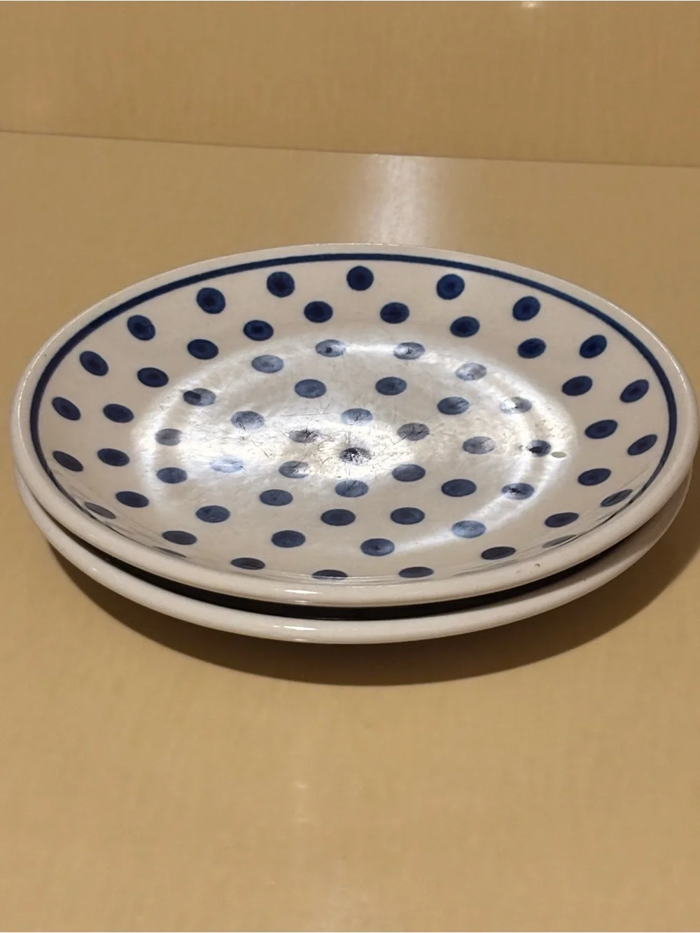 Set of 2 Boleslawiec Polish Pottery Salad Plates. Read Description.